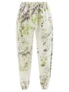 Aries - No Problemo Spray-dyed Cotton Track Pants - Mens - Multi