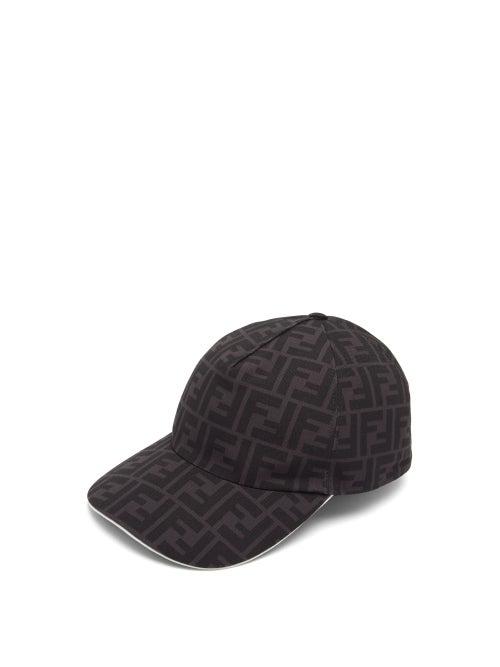 Matchesfashion.com Fendi - Ff-print Canvas Cap - Mens - Black