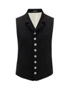 Matchesfashion.com Ann Demeulemeester - Tie-back Wool Waistcoat - Mens - Black