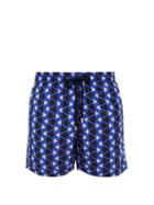 Matchesfashion.com Vilebrequin - Moorea Stingray Print Swim Shorts - Mens - Blue Multi