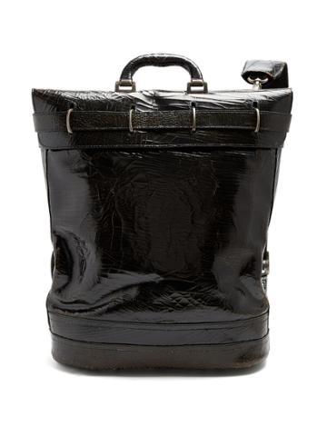 Marc Marmel Mack Cracked-leather Backpack