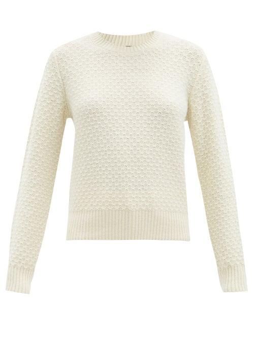 A.p.c. - Jessie Waffle-knit Sweater - Womens - Ivory