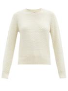 A.p.c. - Jessie Waffle-knit Sweater - Womens - Ivory