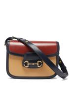 Gucci - 1955 Horsebit Leather Shoulder Bag - Womens - Burgundy Navy