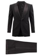 Tom Ford - Shawl-lapel Wool-blend Crepe Tuxedo - Mens - Black
