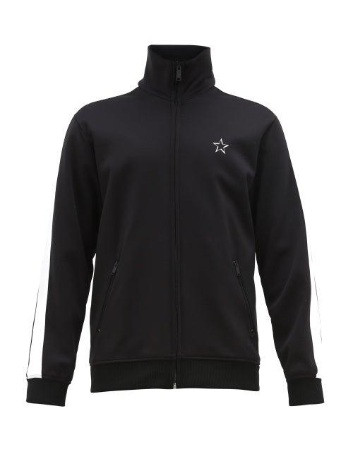 Matchesfashion.com Valentino - Star Logo-print Jersey Track Top - Mens - Black White