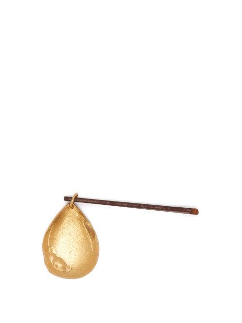 Matchesfashion.com Alighieri - The Glimmering Tear 24kt Gold Plated Hair Slide - Womens - Gold