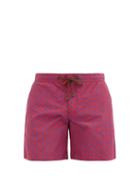 Matchesfashion.com Charvet X Thorsun - Square-print Swim Shorts - Mens - Red