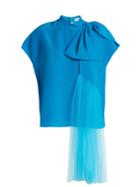 Delpozo Exaggerated-bow Silk Blouse