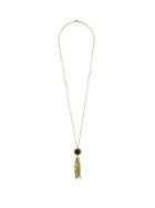 Matchesfashion.com Dubini - Capitoline Wolf 18kt Gold Pendant Necklace - Womens - Green