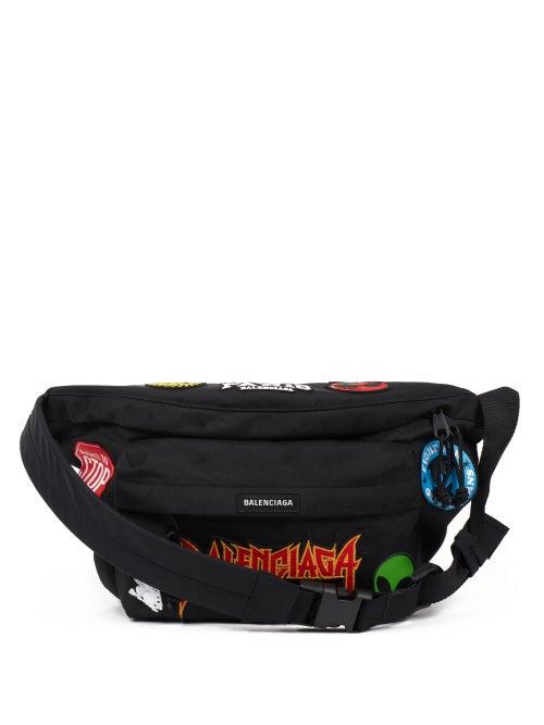 Balenciaga - Explorer Canvas Belt Bag - Mens - Black