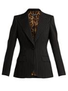 Dolce & Gabbana Single-breasted Pinstripe Wool Blazer