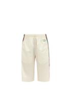 Matchesfashion.com Gucci - Gg-patch Crinkle Shell Shorts - Mens - White Multi
