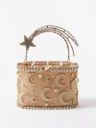 Rosantica - Holli Meteora Crystal-embellished Handbag - Womens - Gold Multi