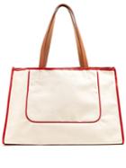 Connolly 1945 Leather-trimmed Canvas Tote