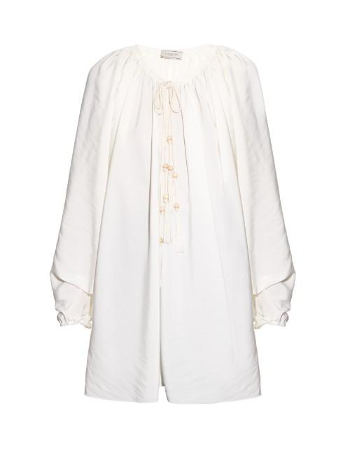 Lanvin Tie-fastening Crepe Blouse