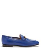 Matchesfashion.com Gucci - Jordaan Leather Loafers - Womens - Blue
