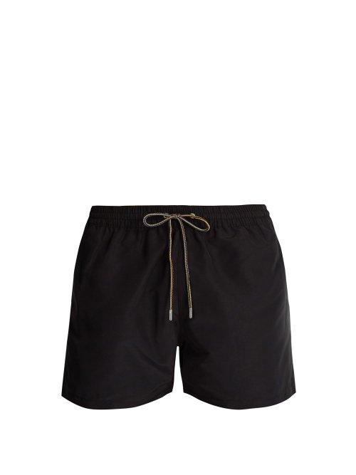 Matchesfashion.com Paul Smith - Rainbow Drawstring Swim Shorts - Mens - Black