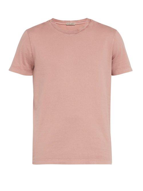 Matchesfashion.com Bottega Veneta - Intrecciato T Shirt - Mens - Pink