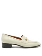 Gucci - Gg Horsebit Leather Loafers - Womens - White