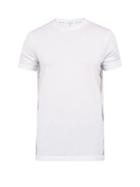 Matchesfashion.com Blackbarrett By Neil Barrett - Striped Cotton Blend Jersey T Shirt - Mens - White