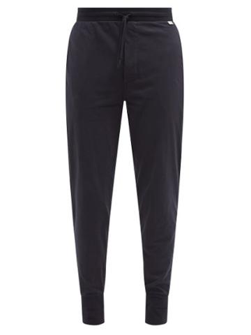 Mens Basics Paul Smith - Artist-stripe Cotton-jersey Pyjama Trousers - Mens - Navy