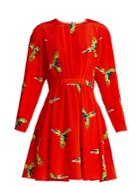 Diane Von Furstenberg Aurora Phoenix-print Silk Mini Dress