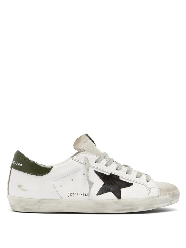 Golden Goose Deluxe Brand Superstar Distressed Leather Trainers