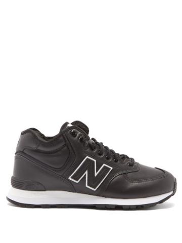 Junya Watanabe X New Balance - 574 Leather Trainers - Mens - Black