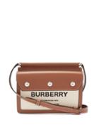Burberry - Baby Pocket Leather-trim Canvas Cross-body Bag - Womens - Brown Multi