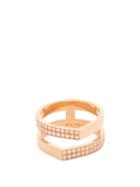 Matchesfashion.com Repossi - Antifer Off-width Diamond & 18kt Rose-gold Ring - Womens - Rose Gold