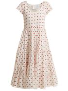 Athena Procopiou Romantic Floral-embroidered Dress