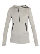 Matchesfashion.com Teton Bros - Logo Embroidered Hooded Performance Sweatshirt - Mens - Grey