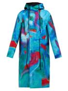 Matchesfashion.com Craig Green - Iridescent Hued Quilted Parka Jacket - Womens - Blue Multi