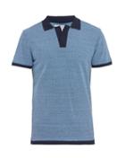 Matchesfashion.com Orlebar Brown - Felix Cotton Piqu Polo Shirt - Mens - Blue Multi