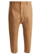 R13 Dropped-crotch Wool-blend Cropped Trousers