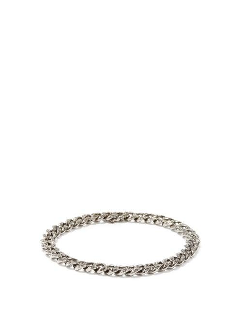 Matchesfashion.com Shay - Diamond & 18kt Black-gold Chain-link Bracelet - Mens - Black