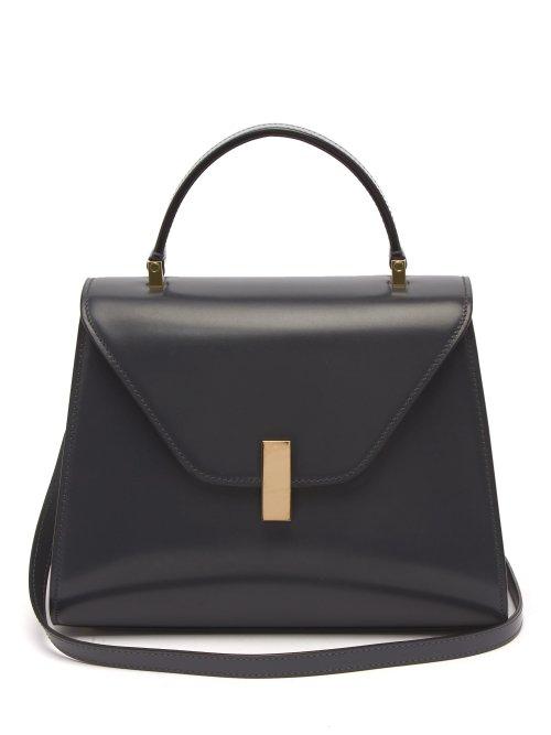 Matchesfashion.com Valextra - Iside Medium Leather Bag - Womens - Dark Grey