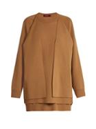 Matchesfashion.com Sies Marjan - Double Layer Wool Blend Sweater - Womens - Beige