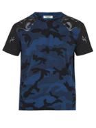 Valentino Panther And Camouflage-print T-shirt