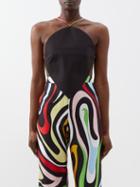 Pucci - Teardrop-bodice Halterneck Top - Womens - Black