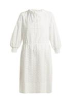 Matchesfashion.com See By Chlo - Broderie Anglaise Cotton Dress - Womens - White