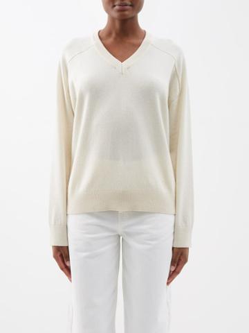 Armarium - Gregory V-neck Recycled-cashmere Sweater - Womens - Cream