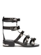 Toga Bow-embellished Leather Gladiator Sandals
