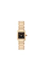 Matchesfashion.com Jacquie Aiche - Vintage Cartier Tank Diamond & 18kt Gold Watch - Womens - Black Gold
