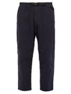 Matchesfashion.com Gramicci - Belted Cotton Twill Trousers - Mens - Navy
