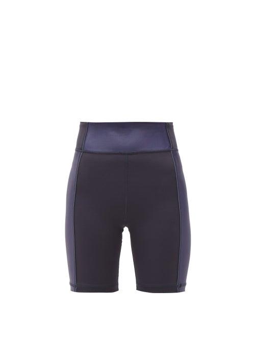 Matchesfashion.com The Upside - Nalu Side Panelled Spin Shorts - Womens - Navy