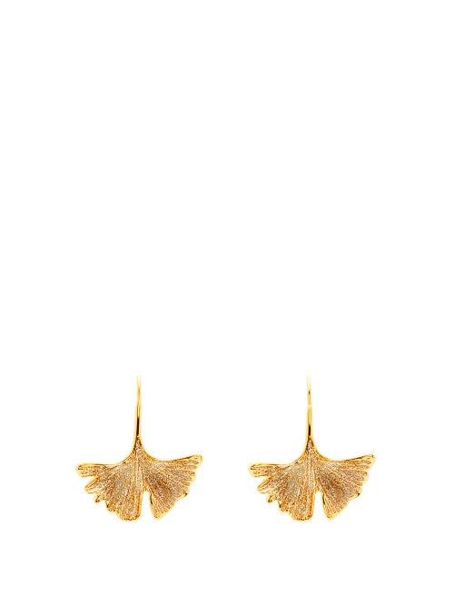 Matchesfashion.com Aurlie Bidermann - Tangerine Glitter-embellished Gold-plated Earrings - Womens - Crystal