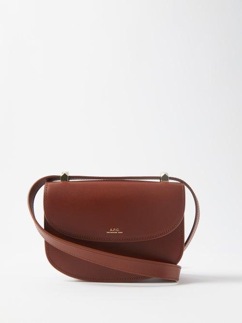 A.p.c. - Genve Mini Leather Shoulder Bag - Womens - Tan