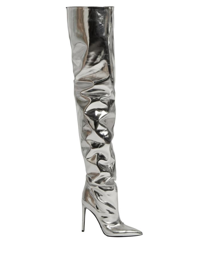 Balenciaga All Time Over-the-knee Leather Boots